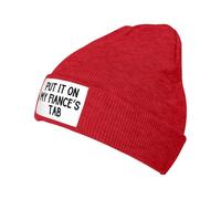 KWQDOZF Bonnet d'hiver « Mettez-Le sur la Note de Mon fianc頻 pour Homme et Femme, Bonnet de Ski Chaud et Confortable en Tricot à re