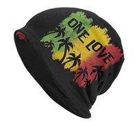 KWQDOZF Bonnet Drapeau de la jamaïque, Chapeau tricoté, Casquette tête de Mort, Couvre-Chef Ample et Chaud pour Le Jogging, Le Cyclisme, pour Adultes, Femmes et Hommes