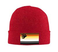 KWQDOZF Bonnet tricoté avec Drapeau Gay Bear Pride, Bonnet Chaud d'hiver à Revers, Bonnet pour Homme et Femme