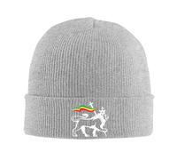 KWQDOZF Bonnet tricoté Rasta Lion de Juda, Chaud et Confortable pour l'hiver, à Revers, pour Hommes et Femmes.