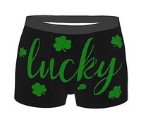 KWQDOZF Boxer Noir Porte-Bonheur pour Homme, nouveauté, caleçon Confortable, sous-vêtements évacuant l'humidité pour Homme