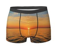 KWQDOZF Boxer pour Homme The Sea - Impression intégrale, Tissu élastique et Confort Durable
