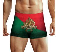 KWQDOZF Boxer Respirant pour Homme avec Drapeau de la Légion étrangère, Tissu en Soie de Lait Doux, sous-vêtements de Sport d'été