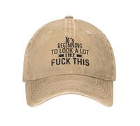 KWQDOZF Ça Commence à ressembler Beaucoup à ce Chapeau pour Hommes Casquettes de Baseball