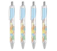 KWQDOZF Cartes de Bulgarie, stylos à bille rétractables noirs, pointe moyenne