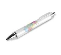 KWQDOZF Cartes de Chypre, stylos à bille rétractables à clic noir, pointe moyenne