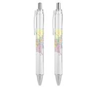 KWQDOZF Cartes de la République démocratique du Congo. Stylos à bille rétractables noirs à clic, pointe moyenne.