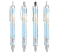 KWQDOZF Cartes de Malaisie, stylos à bille rétractables à clic noir, pointe moyenne