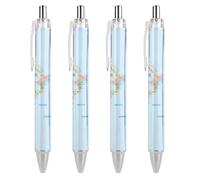 KWQDOZF Cartes de Nouvelle-Zélande, stylos à bille rétractables à clic noir, pointe moyenne