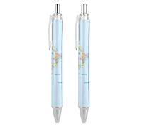 KWQDOZF Cartes de Nouvelle-Zélande, stylos à bille rétractables à clic noir, pointe moyenne