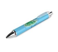 KWQDOZF Cartes de Sainte-Lucie, stylos à bille rétractables à clic noir, pointe moyenne