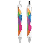 KWQDOZF Cartes de stylos à bille noirs tchèques à clic, stylos à bille rétractables, stylos à pointe moyenne