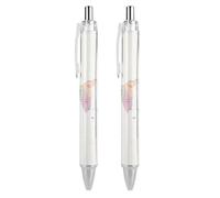 KWQDOZF Cartes de Syrie, stylos à bille rétractables à clic noir, pointe moyenne