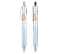 KWQDOZF Cartes de Thaïlande, stylos à bille rétractables noirs à clic, pointe moyenne