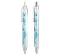 KWQDOZF Cartes de Tunisie, stylos à bille rétractables noirs, pointe moyenne