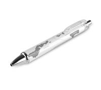 KWQDOZF Cartes des Samoa américaines, stylos à bille rétractables noirs, pointe moyenne