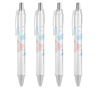 KWQDOZF Cartes d'Éthiopie, stylos à bille rétractables à clic noir, pointe moyenne