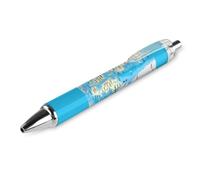 KWQDOZF Cartes du Danemark, stylos à bille rétractables à clic noir, pointe moyenne