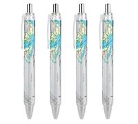 KWQDOZF Cartes du Maryland, stylos à bille rétractables à clic noir, pointe moyenne