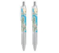 KWQDOZF Cartes du Michigan, stylos à bille rétractables à clic noir, pointe moyenne