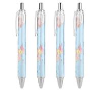 KWQDOZF Cartes du Panama, stylos à bille rétractables à clic noir, pointe moyenne