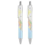 KWQDOZF Cartes du Pérou, stylos à bille rétractables à clic noir, pointe moyenne