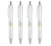 KWQDOZF Cartes du Sénégal, stylos à bille rétractables à clic noir, pointe moyenne