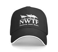 KWQDOZF Casquette de Baseball Ajustable avec Drapeau de la Fédération Nationale de la Dinde Sauvage (NWTF), Style Camionneur, pour Ho
