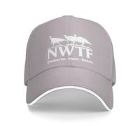 KWQDOZF Casquette de Baseball Ajustable avec Drapeau de la Fédération Nationale de la Dinde Sauvage (NWTF), Style Camionneur, pour Ho