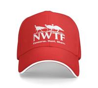 KWQDOZF Casquette de Baseball Ajustable avec Drapeau de la Fédération Nationale de la Dinde Sauvage (NWTF), Style Camionneur, pour Ho