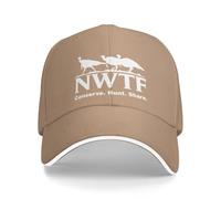 KWQDOZF Casquette de Baseball Ajustable avec Drapeau de la Fédération Nationale de la Dinde Sauvage (NWTF), Style Camionneur, pour Ho