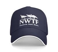 KWQDOZF Casquette de Baseball Ajustable avec Drapeau de la Fédération Nationale de la Dinde Sauvage (NWTF), Style Camionneur, pour Ho