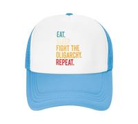 KWQDOZF Casquette de Baseball Ajustable en Maille pour Enfants « Bernie Sanders : Combattre l'oligarchie, protéger la démocratie »