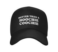 KWQDOZF Casquette de Baseball Ajustable Hotter Than A Hoochie Coochie pour Hommes et Femmes