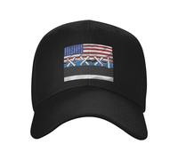 KWQDOZF Casquette de Baseball américaine et estonienne ondulée avec Drapeau estonien, Ajustable, pour Femmes et Hommes.
