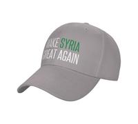 KWQDOZF Casquette de Baseball Classique Ajustable pour Adulte « Make Syria Great Again »