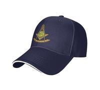 KWQDOZF Casquette de Baseball décontractée Style Ancien maître Franc-maçon - Casquette Unisexe Respirante et réglable