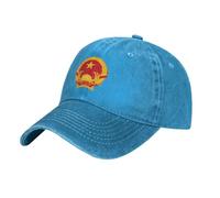KWQDOZF Casquette de Baseball Noire Ajustable avec Motif emblème du Nord-Vietnam, Unisexe, Style « Dad Hat », modèle « Dad Hat ».