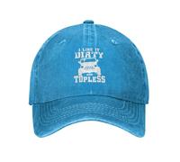 KWQDOZF Casquette de Baseball Noire « I Like It Dirty and Topless » Style Papa, Ajustable et Vintage, pour Hommes et Femmes.