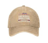 KWQDOZF Casquette de Baseball pour Homme, Chapeau de Directeur de Feux d'artifice, If I Run You Run