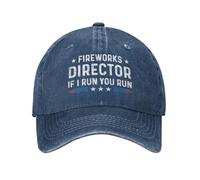 KWQDOZF Casquette de Baseball pour Homme, Directeur de Feux d'artifice, If I Run You Run