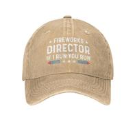 KWQDOZF Casquette de Baseball pour Homme, Directeur de Feux d'artifice, If I Run You Run