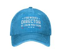 KWQDOZF Casquette de Baseball pour Homme, Directeur de Feux d'artifice, If I Run You Run