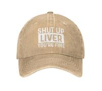 KWQDOZF Casquette de Baseball pour Homme, Shut Up Liver You're Fine