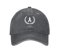 KWQDOZF Casquette de Baseball pour la Sensibilisation à la maladie d'Alzheimer, Chapeau de Cowboy, Chapeau de Voyage pour Camionneur