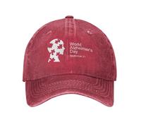 KWQDOZF Casquette de Baseball pour la Sensibilisation à la maladie d'Alzheimer, Chapeau de Cowboy, Chapeau de Voyage pour Camionneur