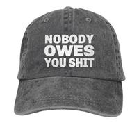 KWQDOZF Casquette de Baseball rétro Ajustable « Personne ne Te Doit Rien »