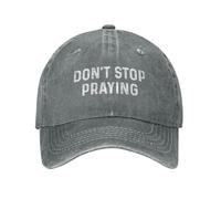 KWQDOZF Casquette de Baseball Tendance pour Femme « Don't Stop Praying »
