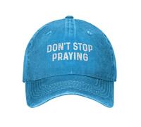 KWQDOZF Casquette de Baseball Tendance pour Femme « Don't Stop Praying »