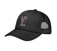 KWQDOZF Casquette de Camionneur en Maille Amusante God's Children areSale, pour Femmes et Hommes, idéale pour la randonnée d'été, Les
